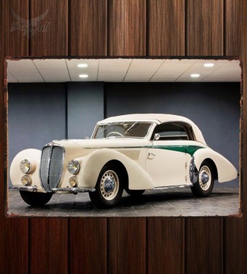 Металлическая табличка Delahaye 135 M Cabriolet by Langenthal